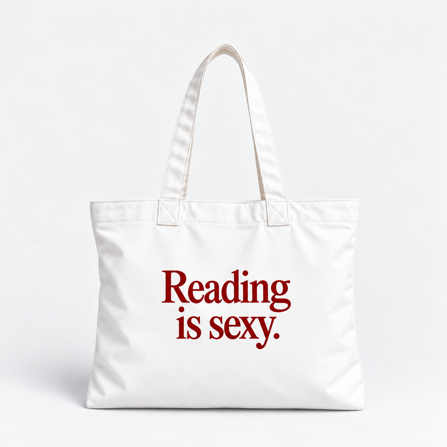 Reading Is Sexy Wide Tote Bag