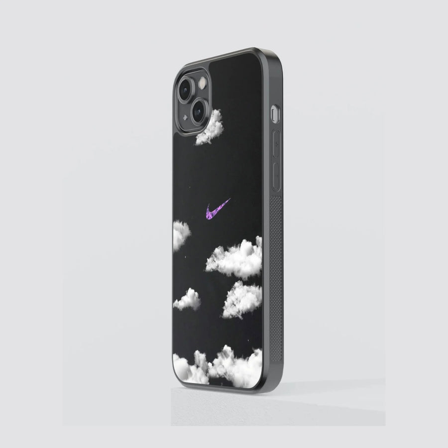 Nike Purple Swoosh Cloud Phone Case