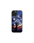 Starry cat whiskers phone case