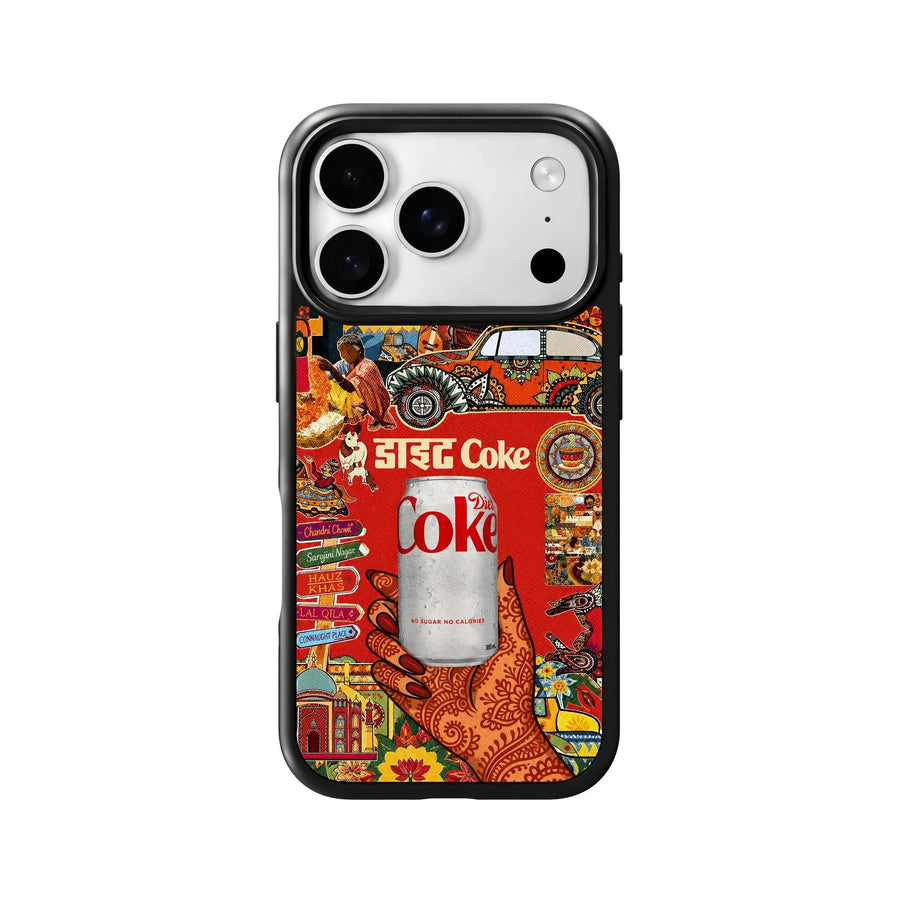 Dilli Diaries Coke Delhi Collage Phone Case