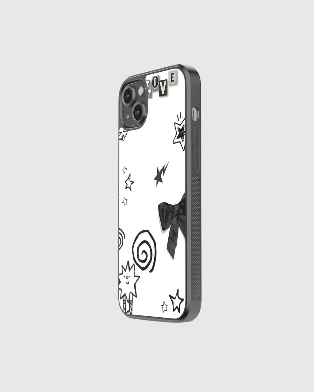 Minimalistic coquette abstract phone case