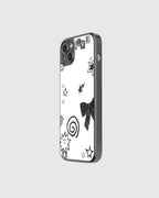 Minimalistic coquette abstract phone case