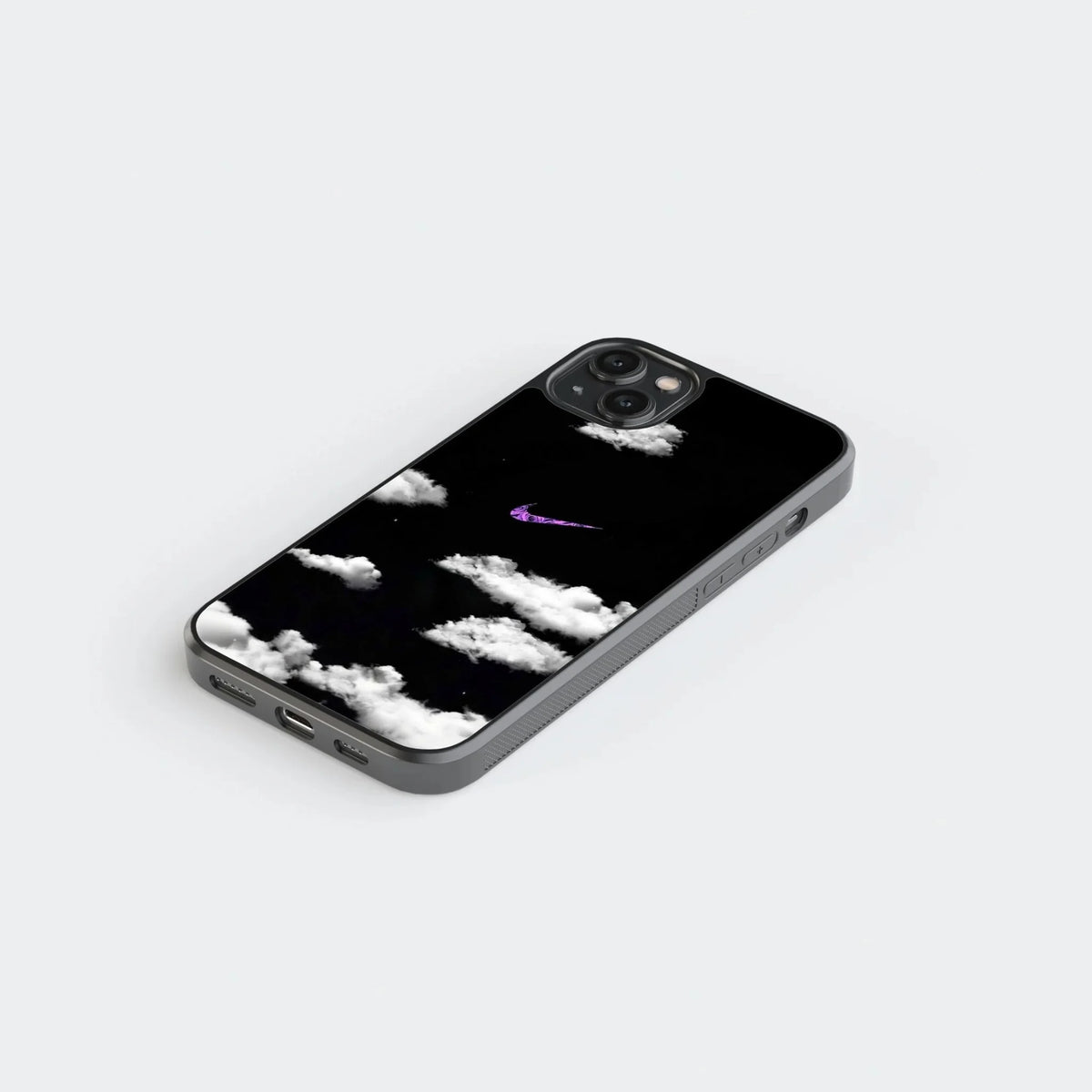 Nike Purple Swoosh Cloud Phone Case
