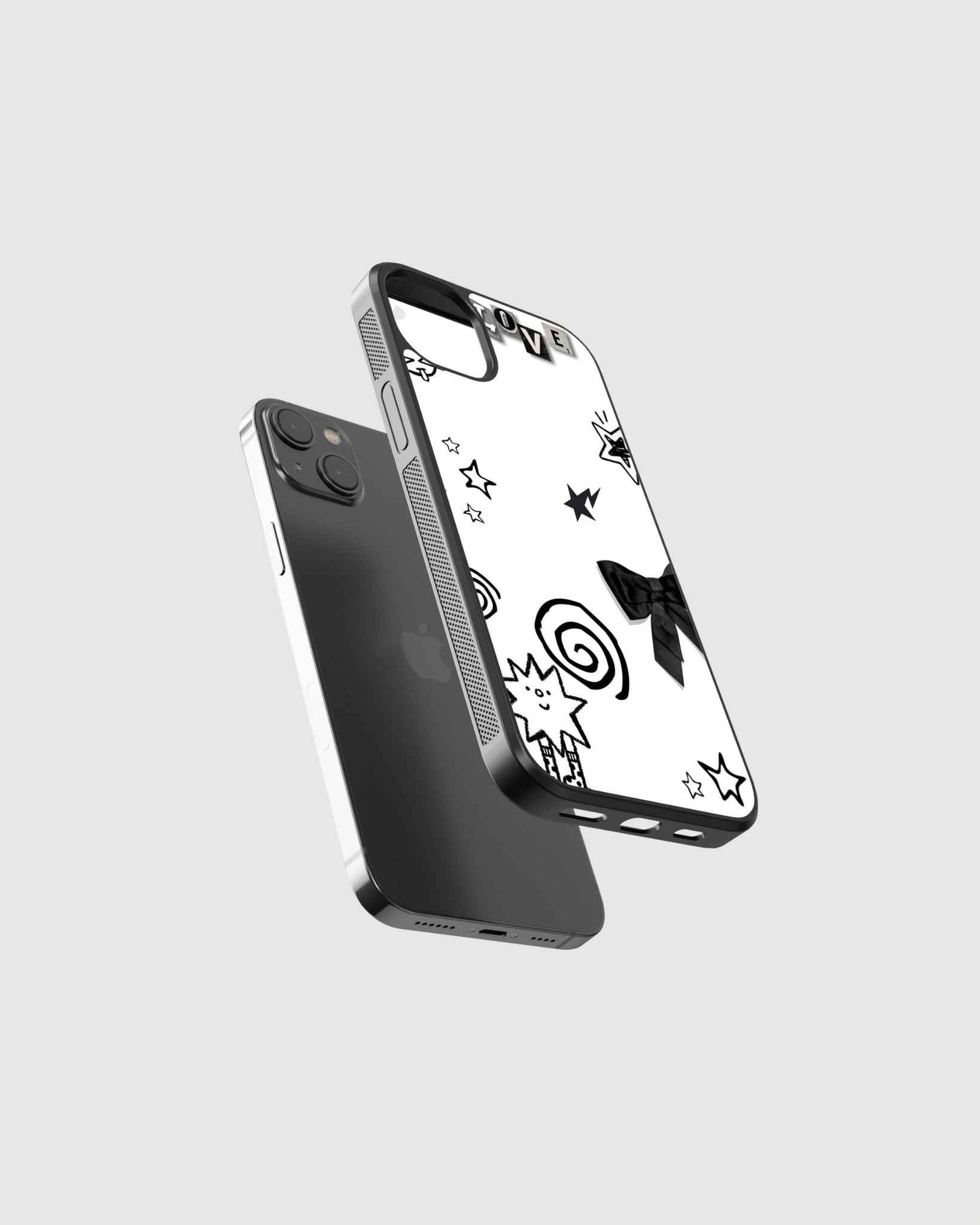 Minimalistic coquette abstract phone case