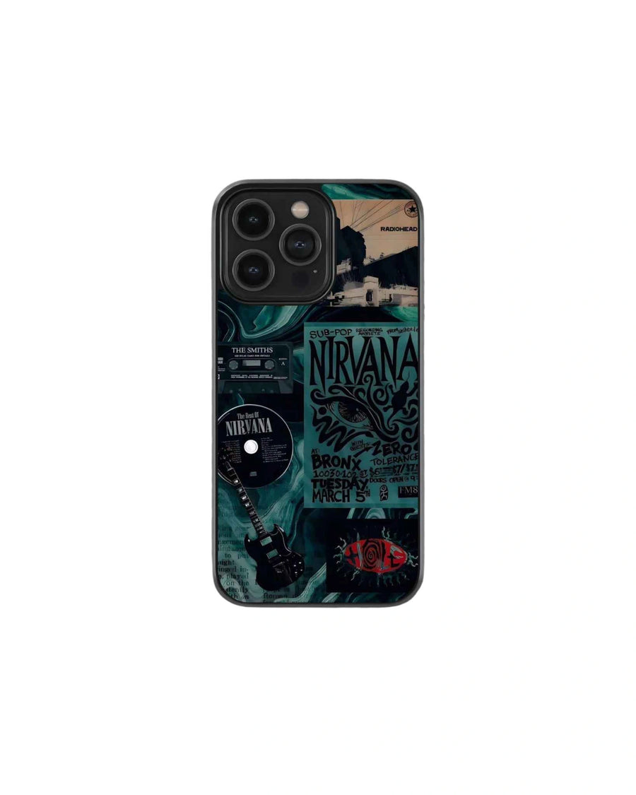 Niravana green hue phone case