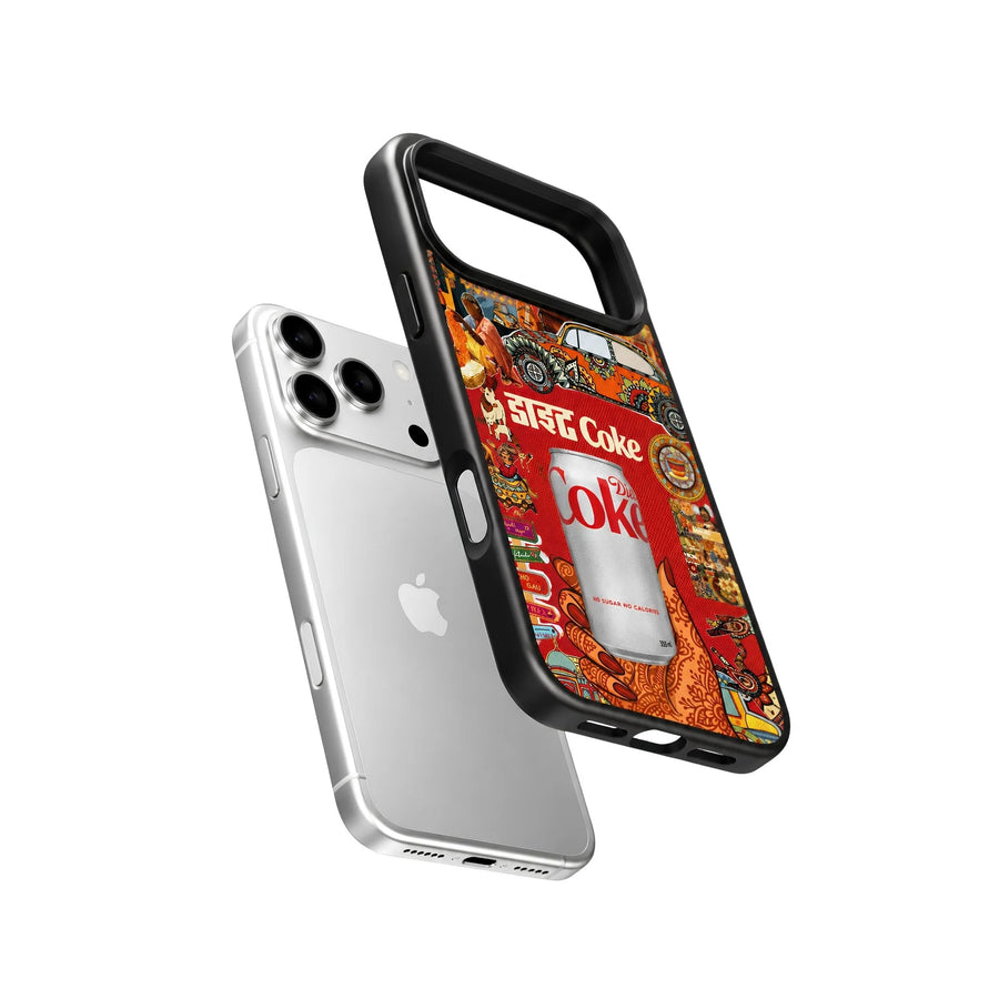 Dilli Diaries Coke Delhi Collage Phone Case