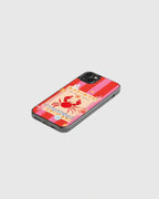 Pink red crab phone case
