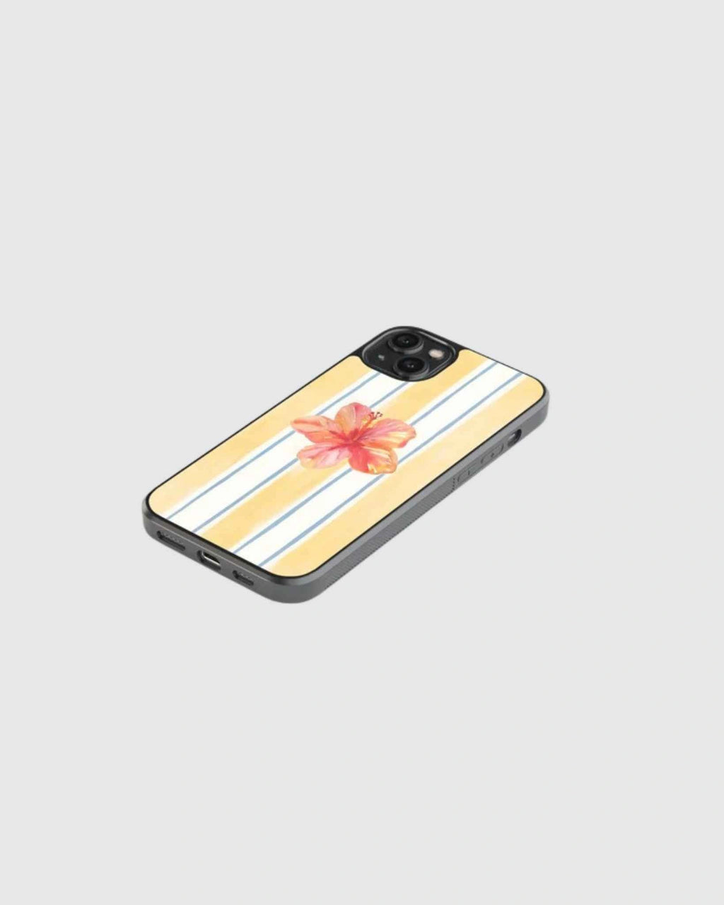 Sunstripe hibiscus phone case