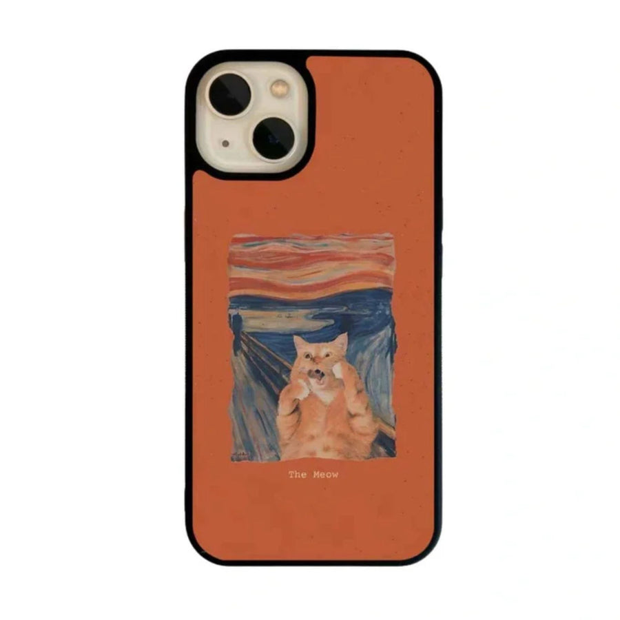 Meow Canvas Painting Phone Case
