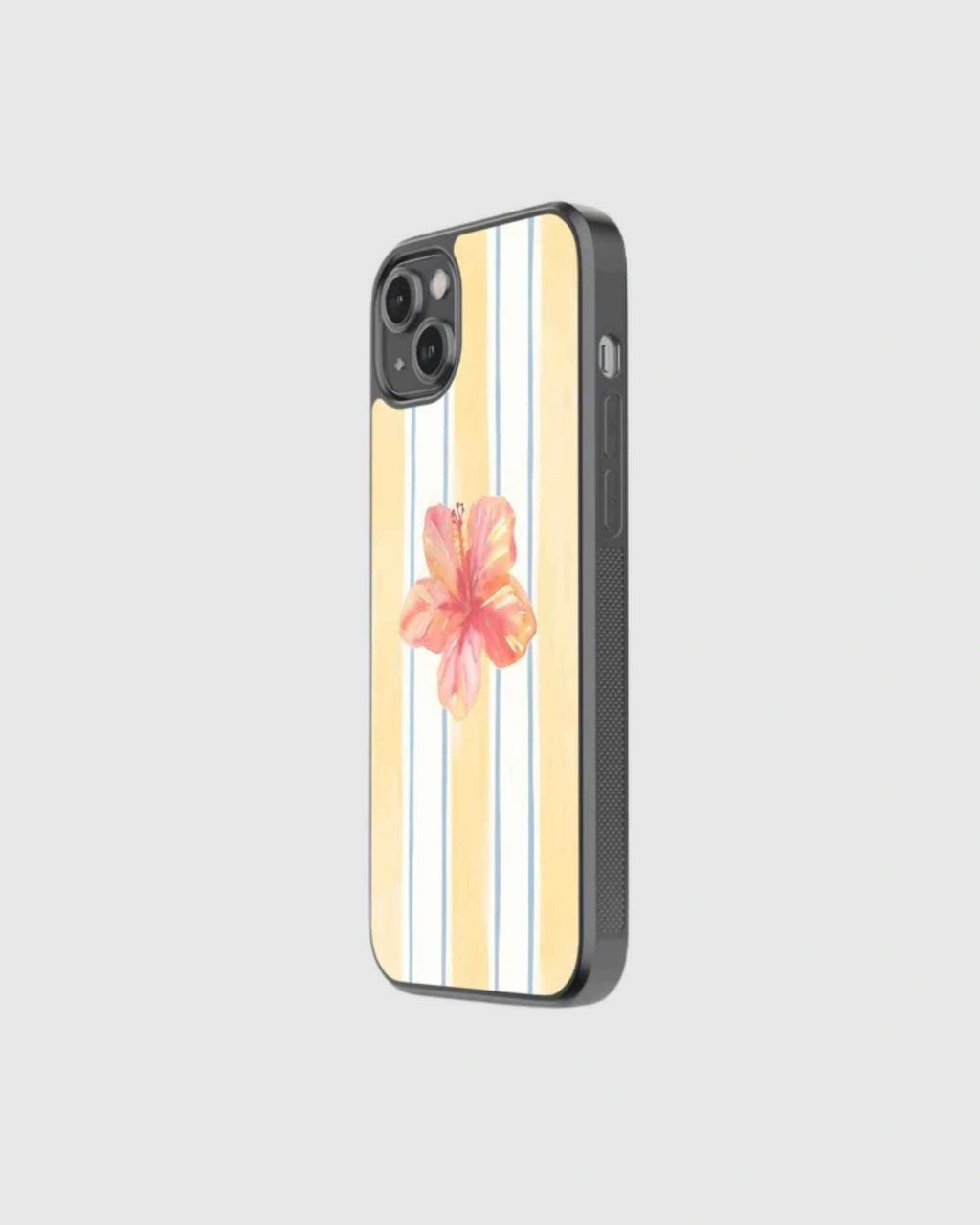 Sunstripe hibiscus phone case