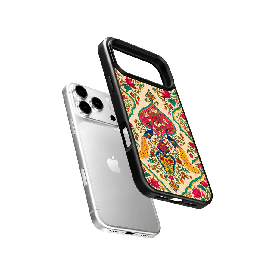 Autumn Royale Floral Peacock Phone Case