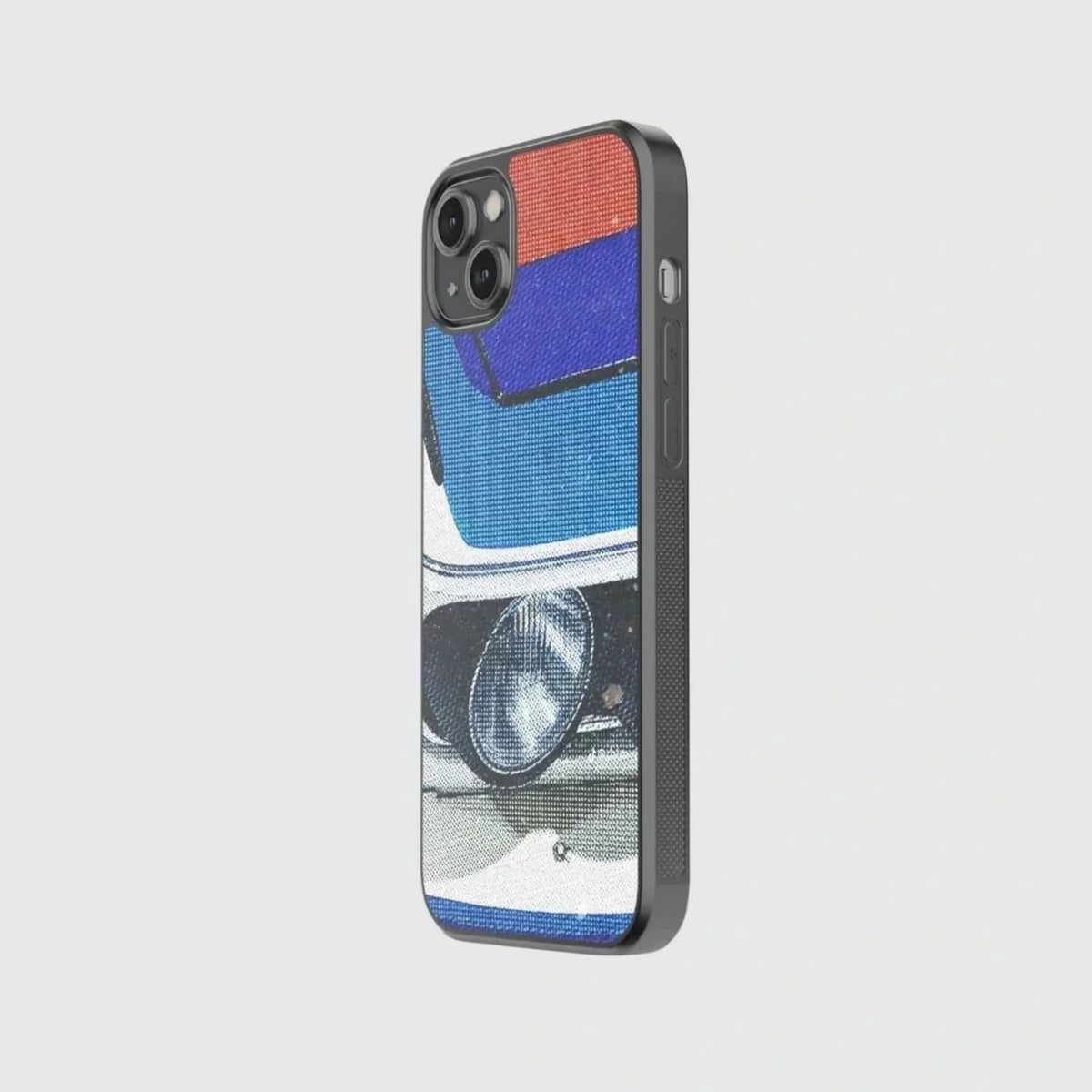 Blue Red Retro Car Phone Case