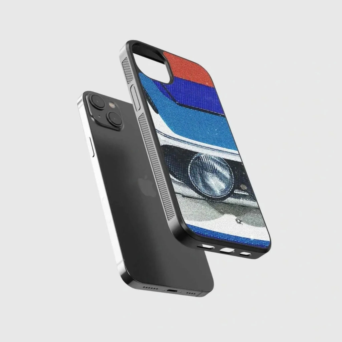Blue Red Retro Car Phone Case