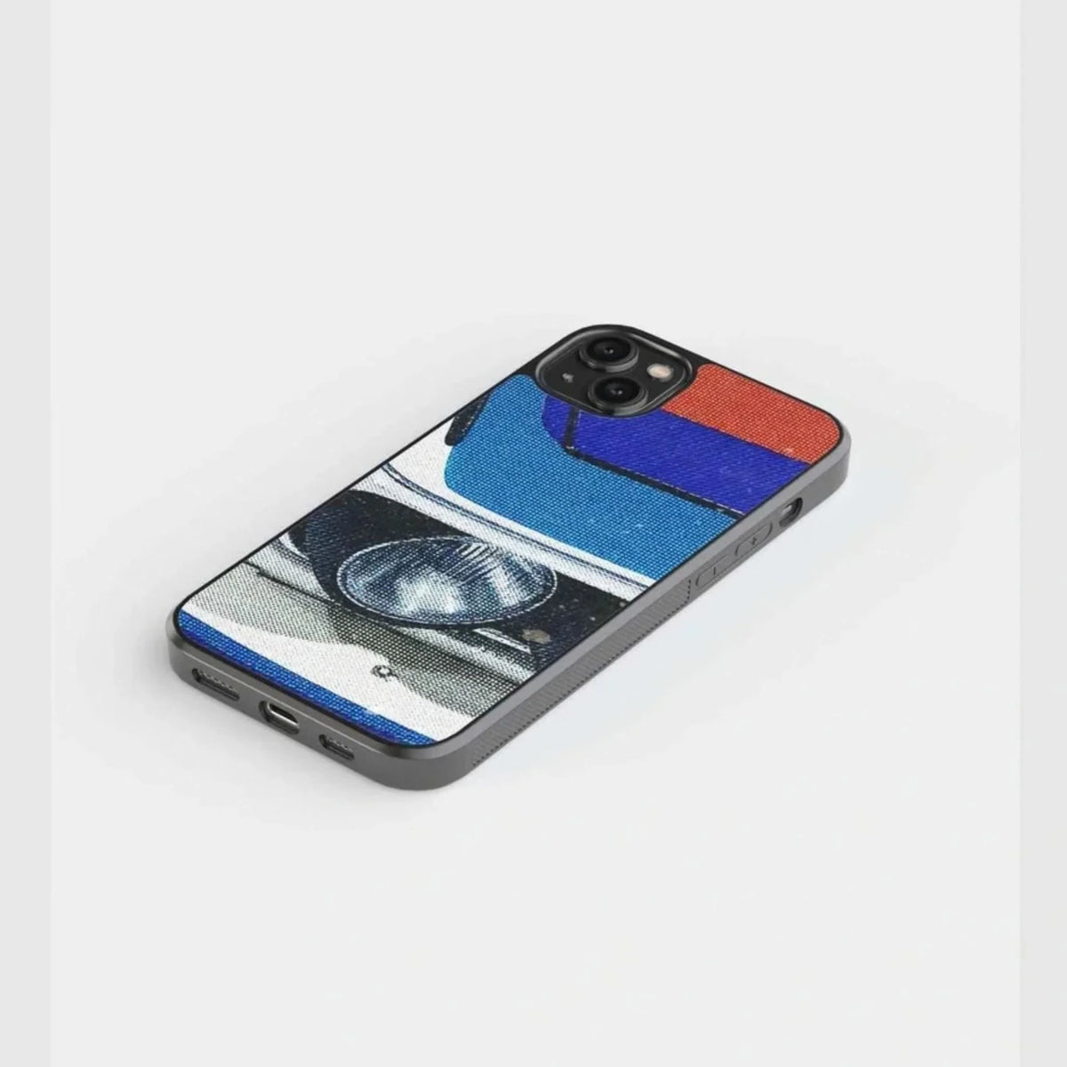Blue Red Retro Car Phone Case
