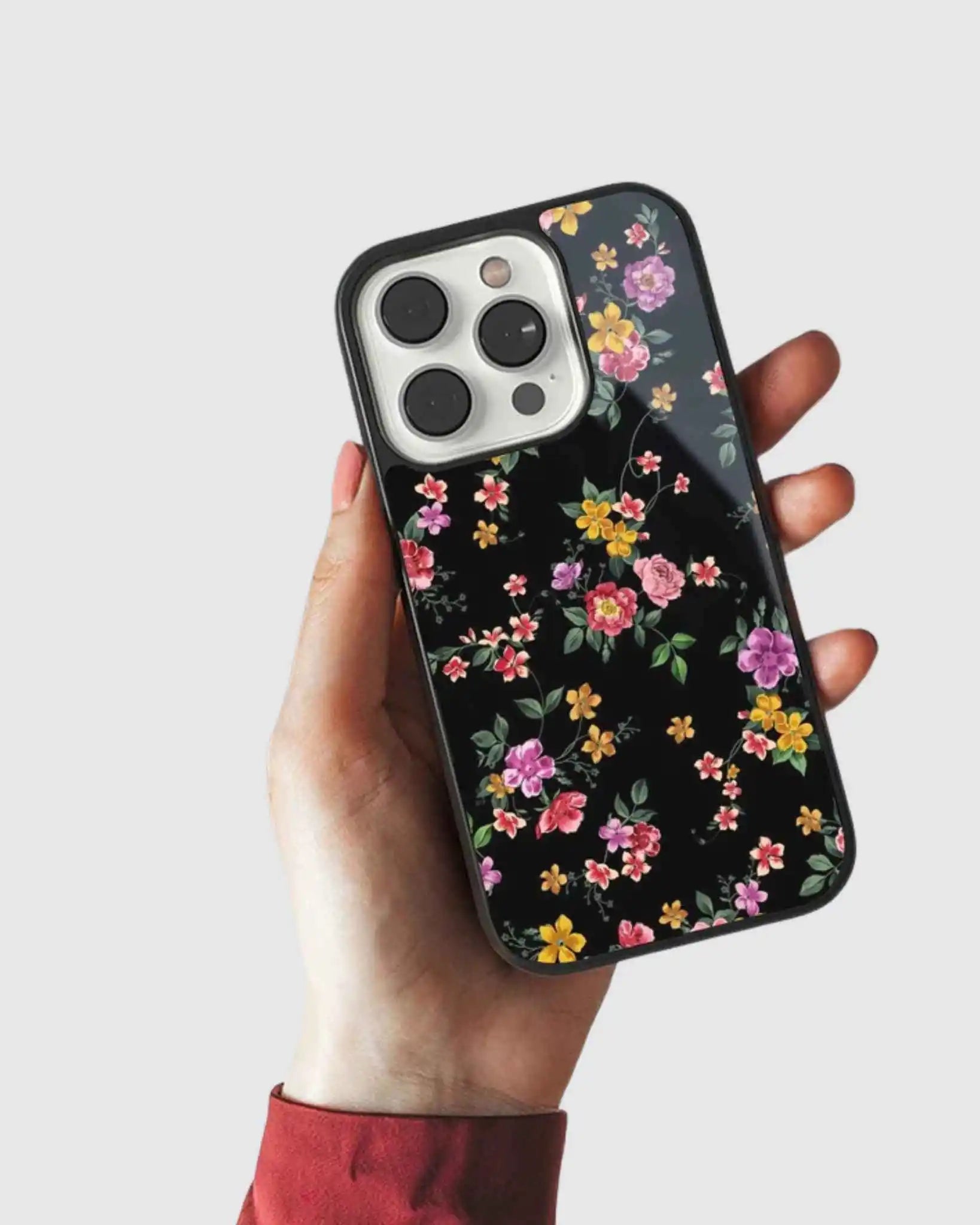 Black Rose Garden Phone Case