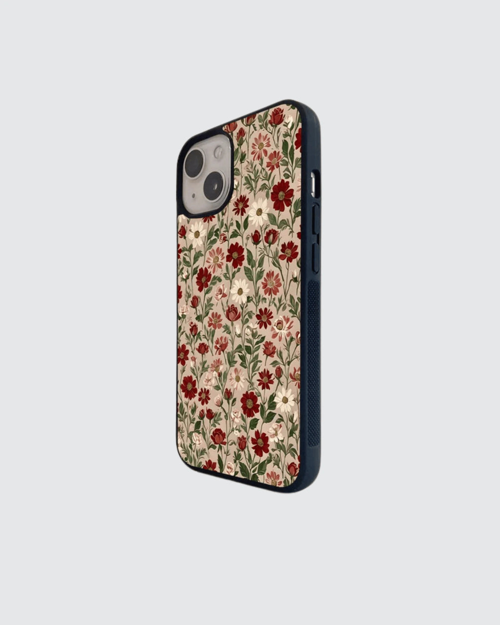 Beige flower phone case