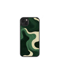 Dark green pattern phone case