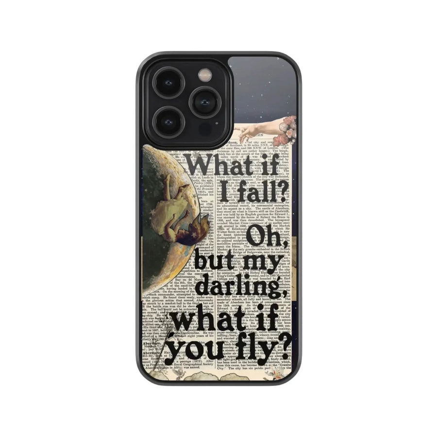 Vintage What if I fall phone case