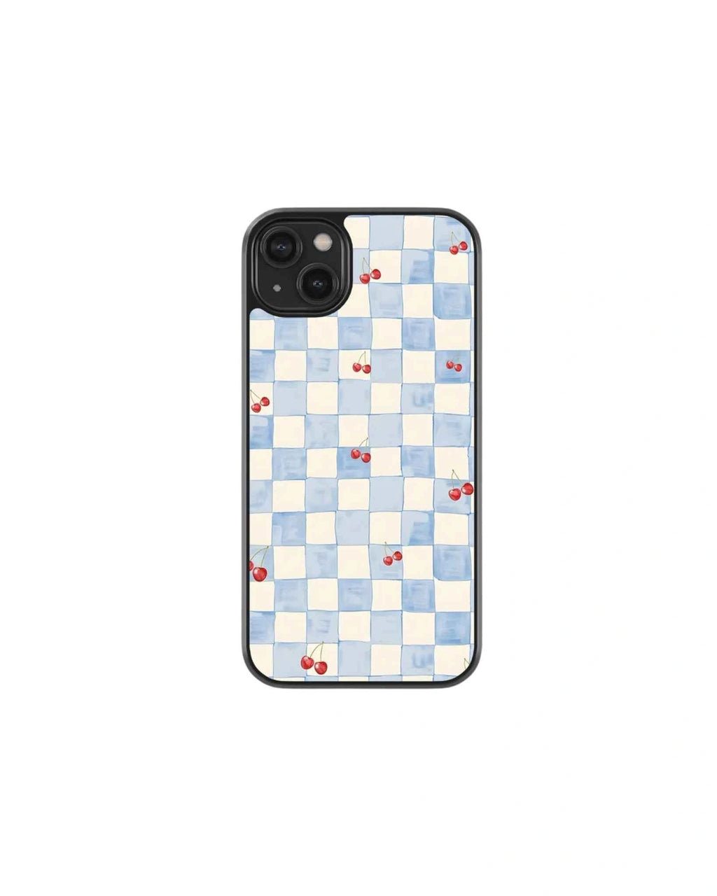 Cherry chekered phone case