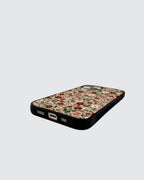 Beige flower phone case