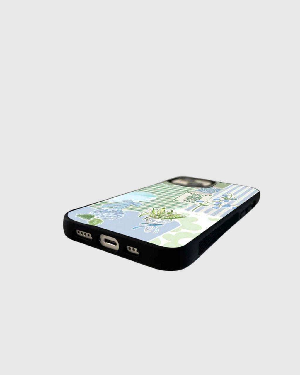 Lucky green patchwork phone case