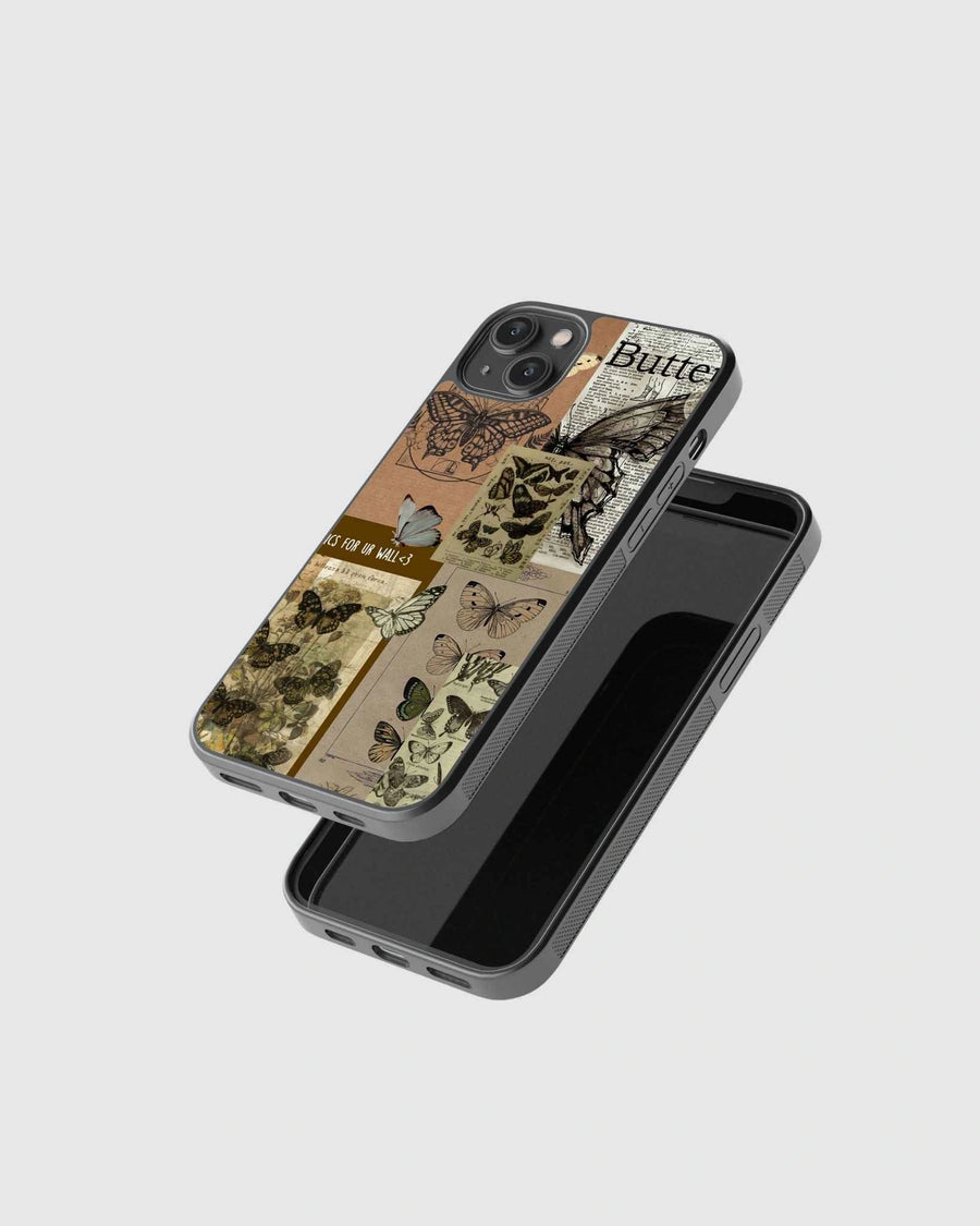 Butterfly prints vintage phone case