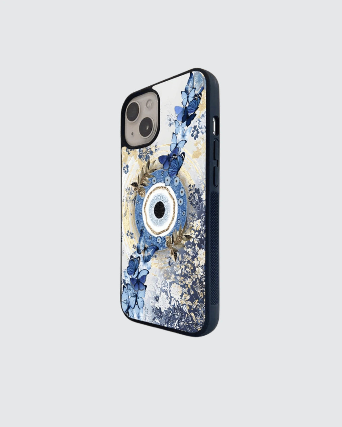 Golden evil eye phone case