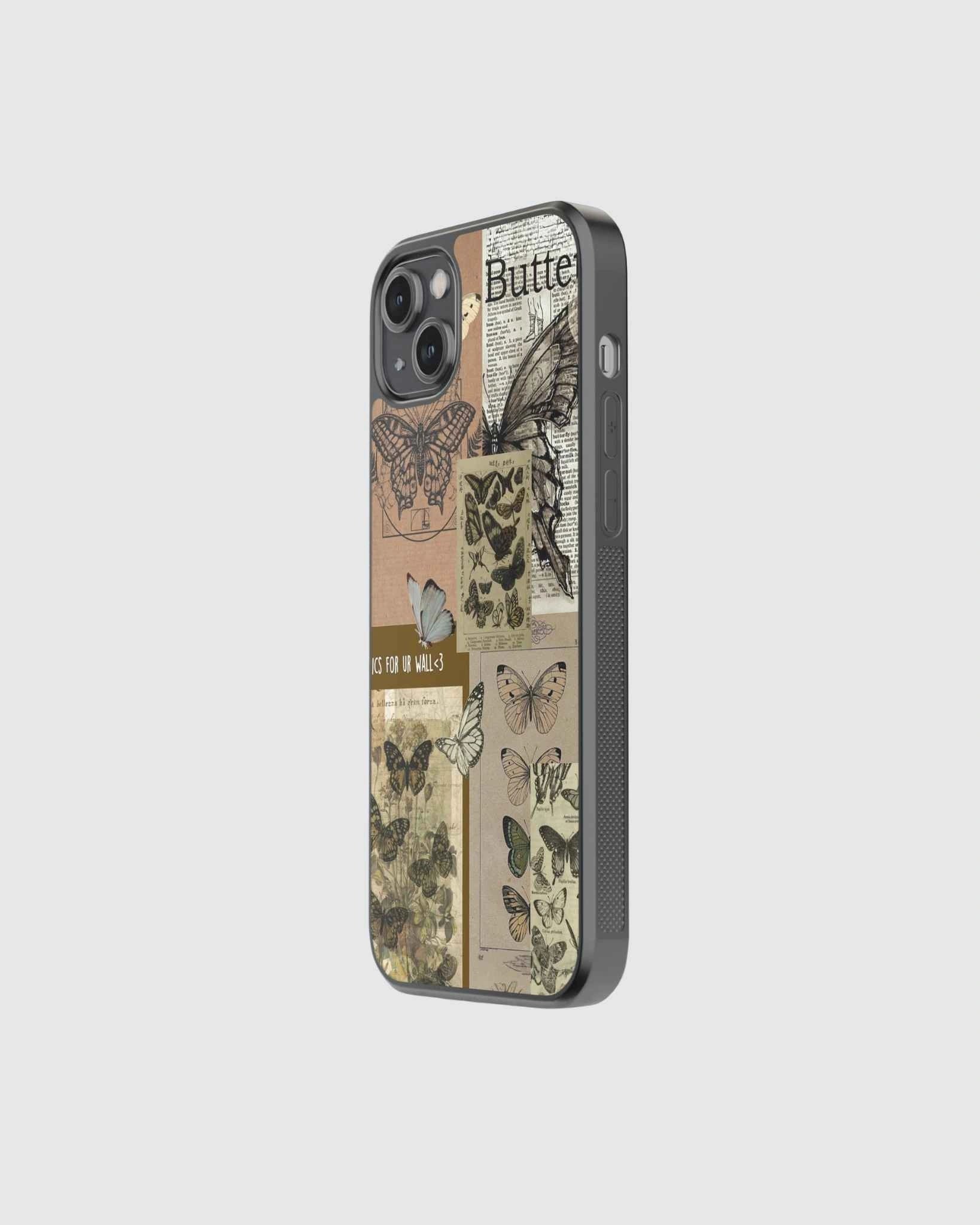 Butterfly prints vintage phone case
