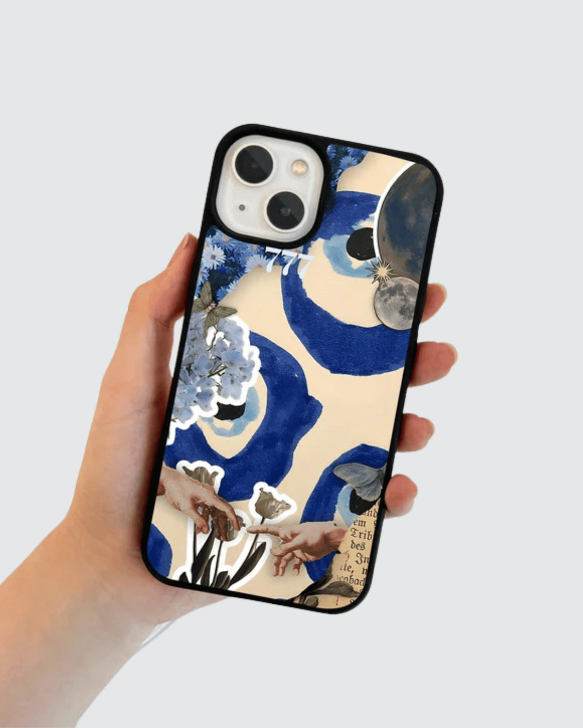 Flower bloom evil eye phone case