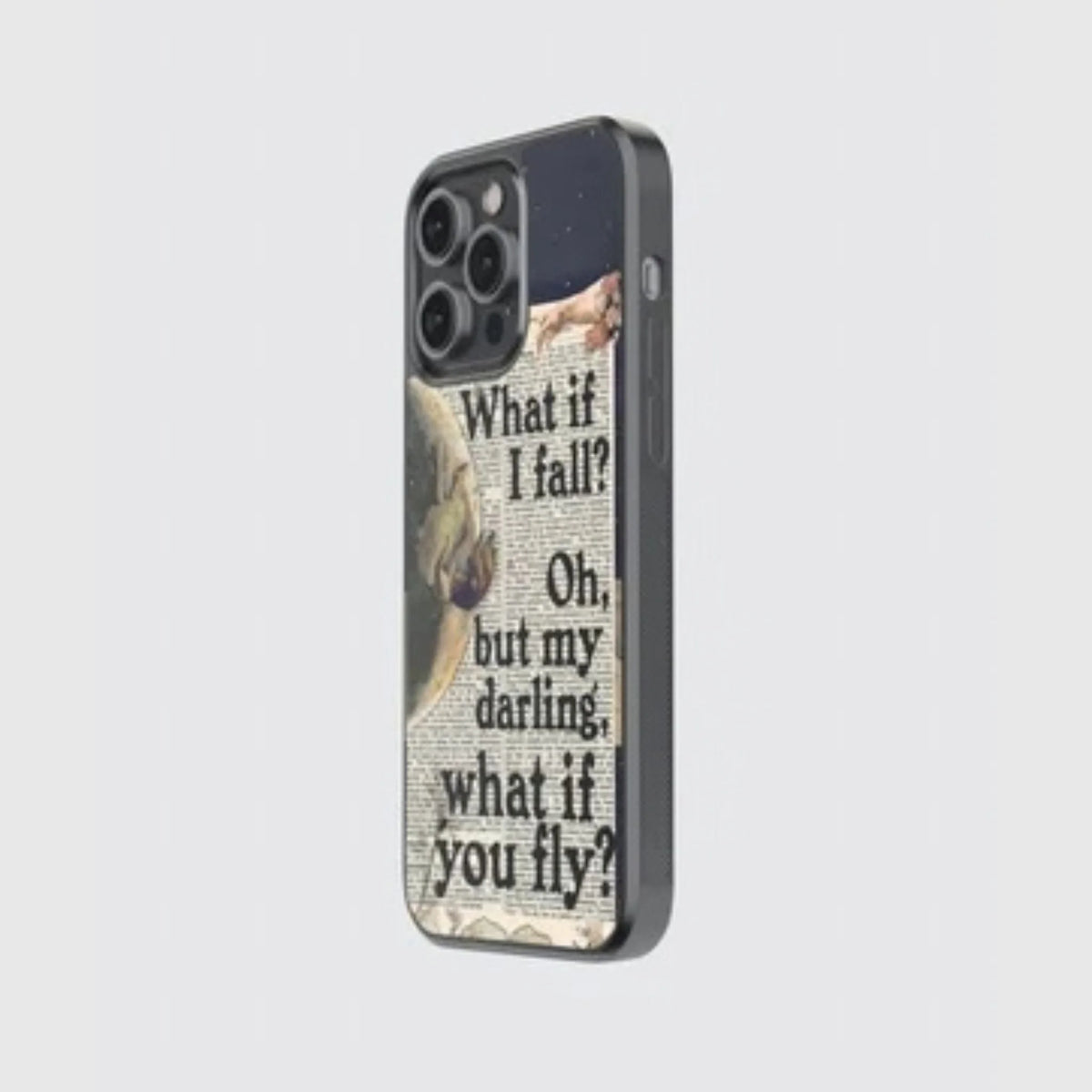 Vintage What if I fall phone case