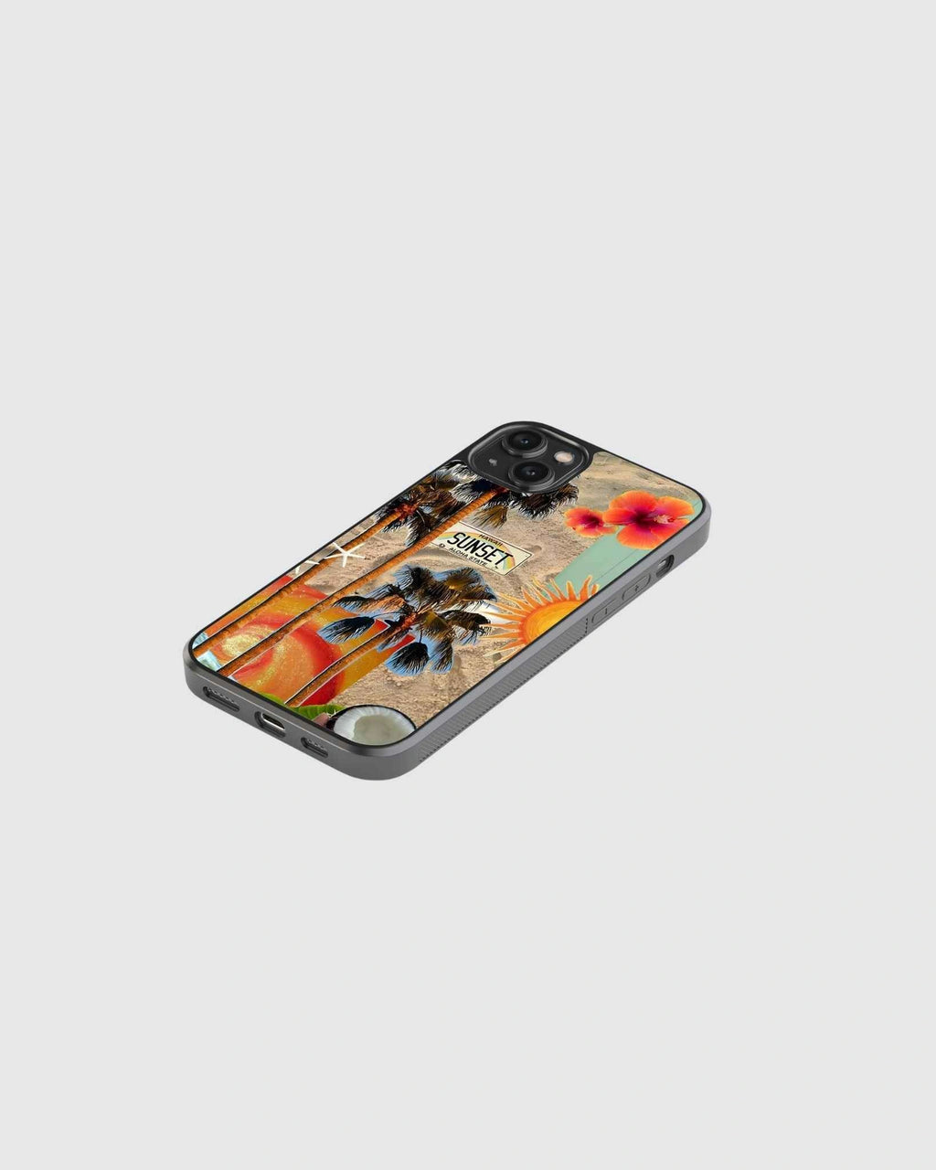 Golden beach sunset phone case