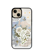 Dreamy Floral Collage Glass Case