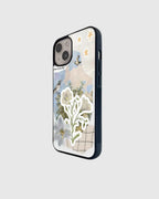 Dreamy Floral Collage Glass Case