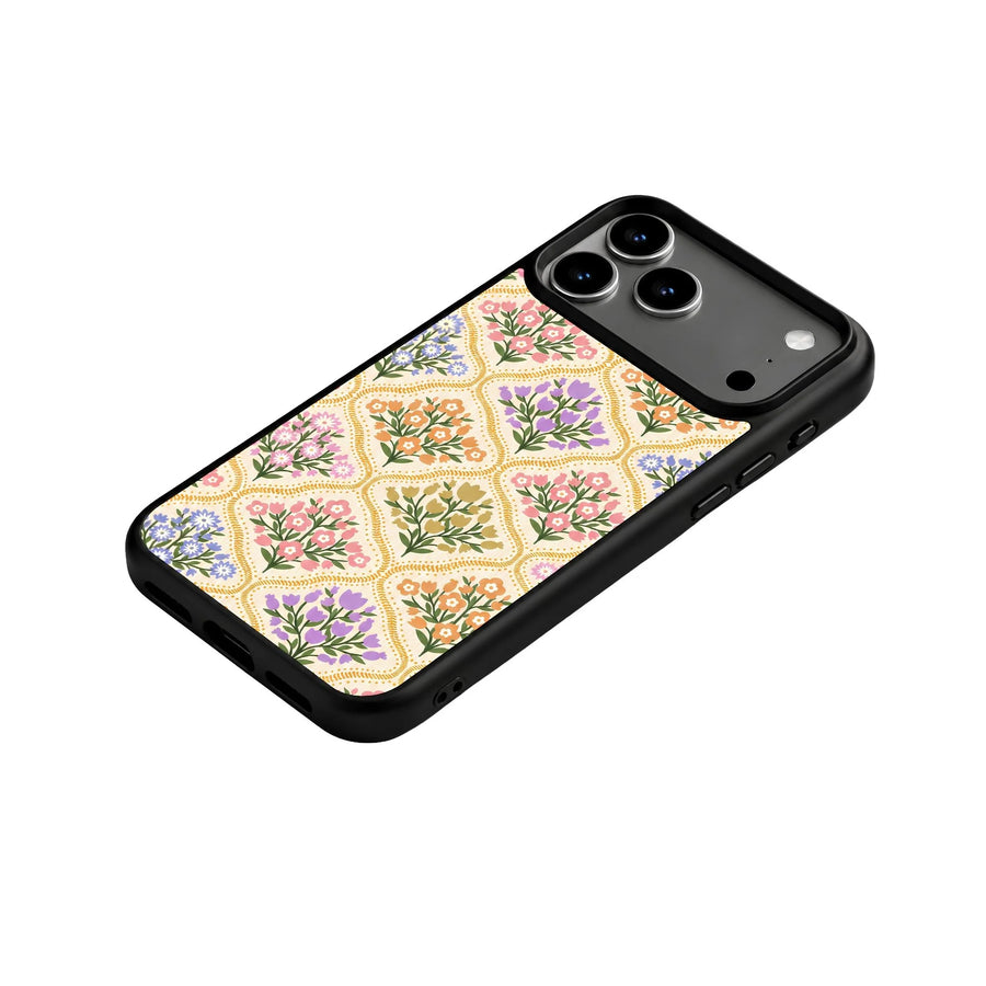 Meadow Mosaic Floral Tile Print Phone Case | Diwali Collection