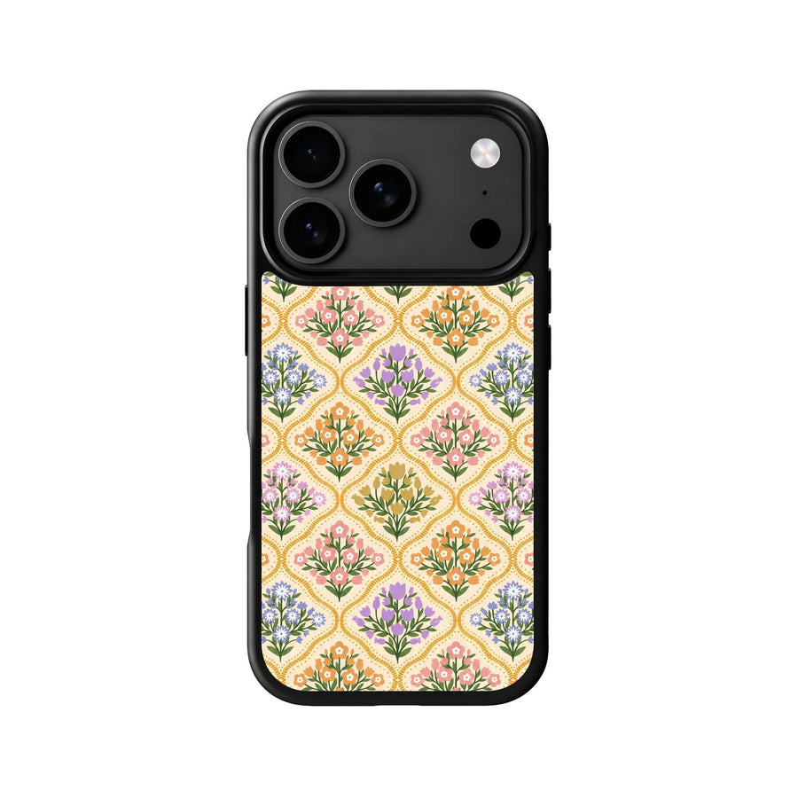 Meadow Mosaic Floral Tile Print Phone Case | Diwali Collection