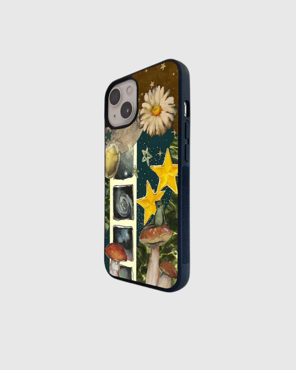 Frog on mushroom phone case