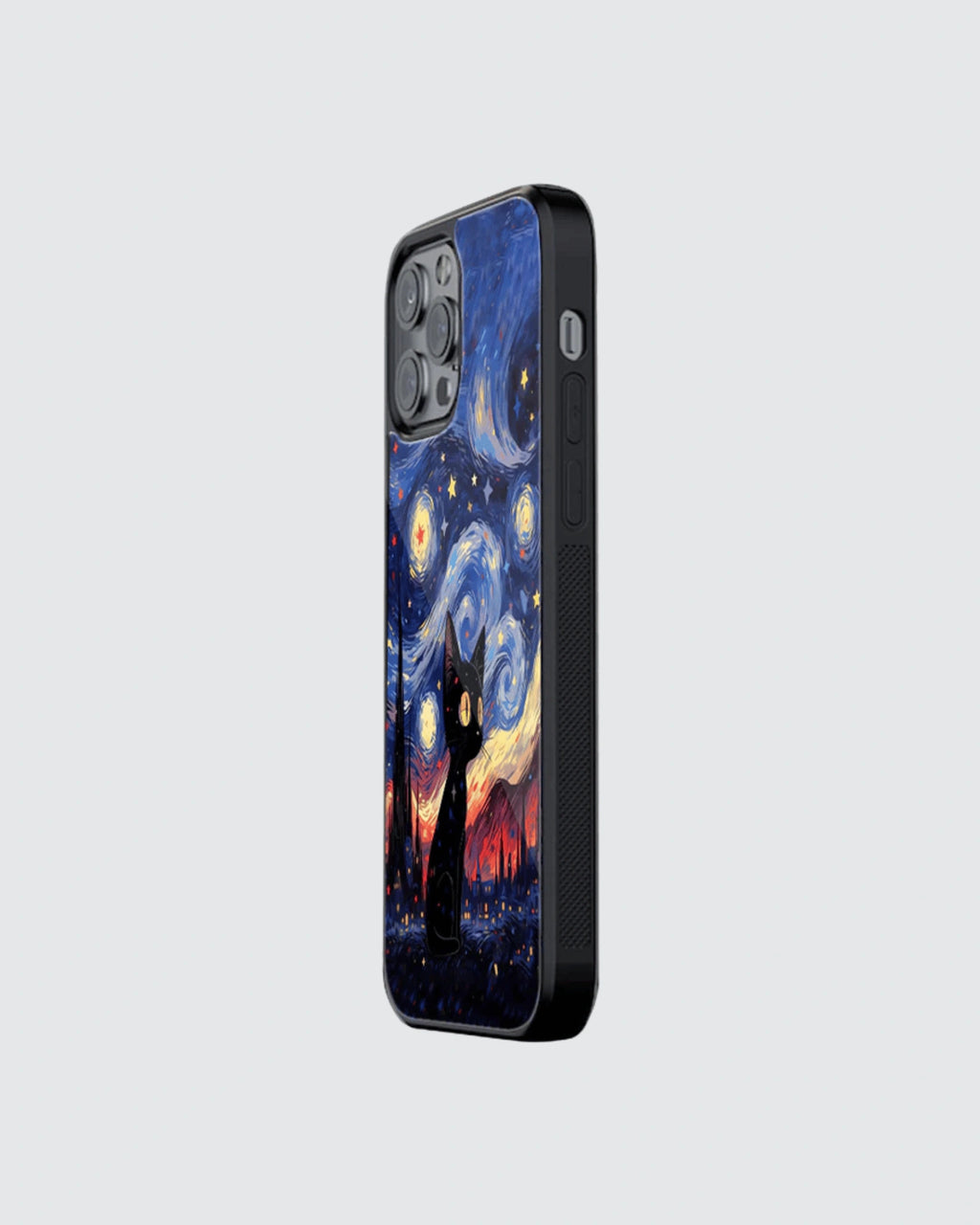Starry cat whiskers phone case