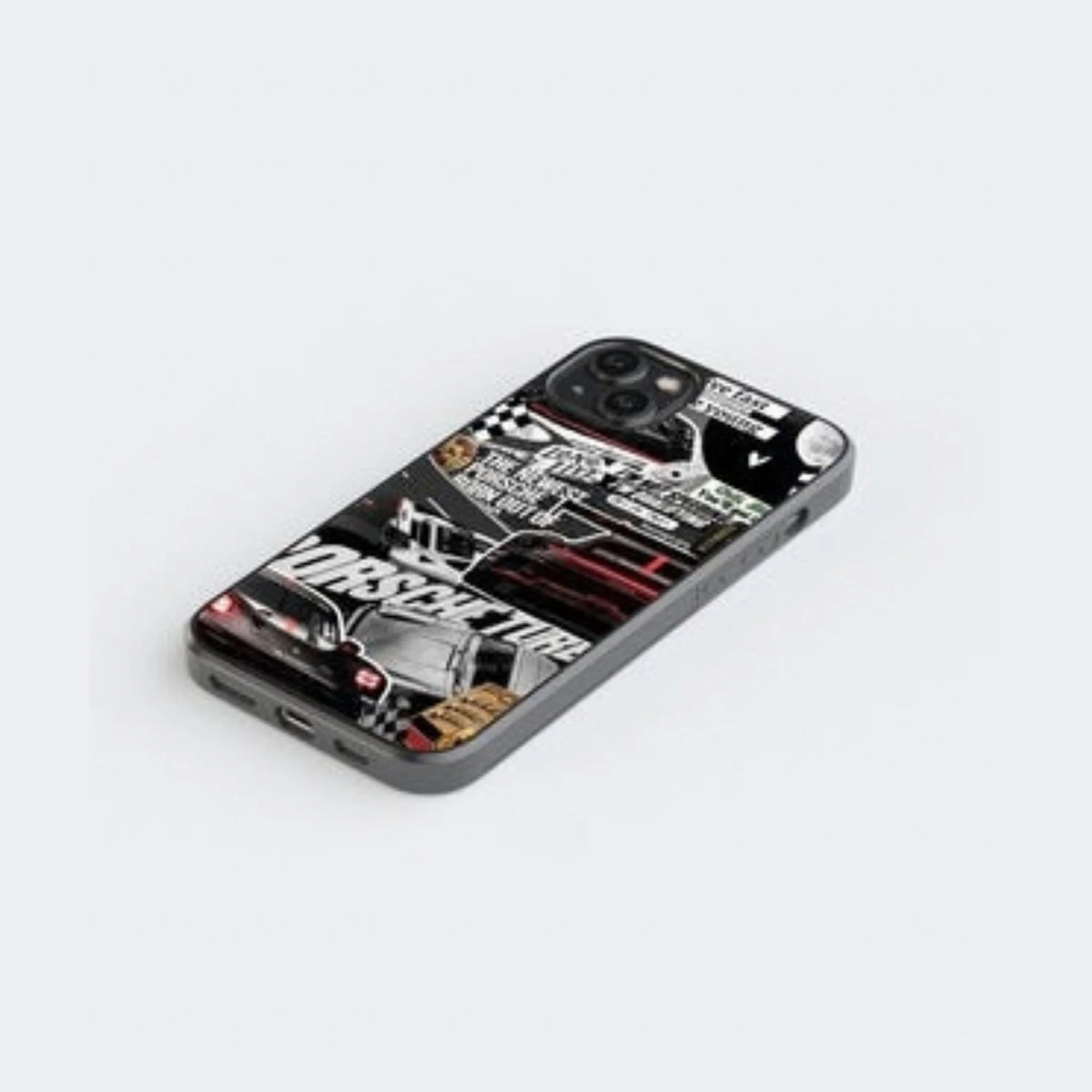 Porsche Racing Collage Black Phone Case