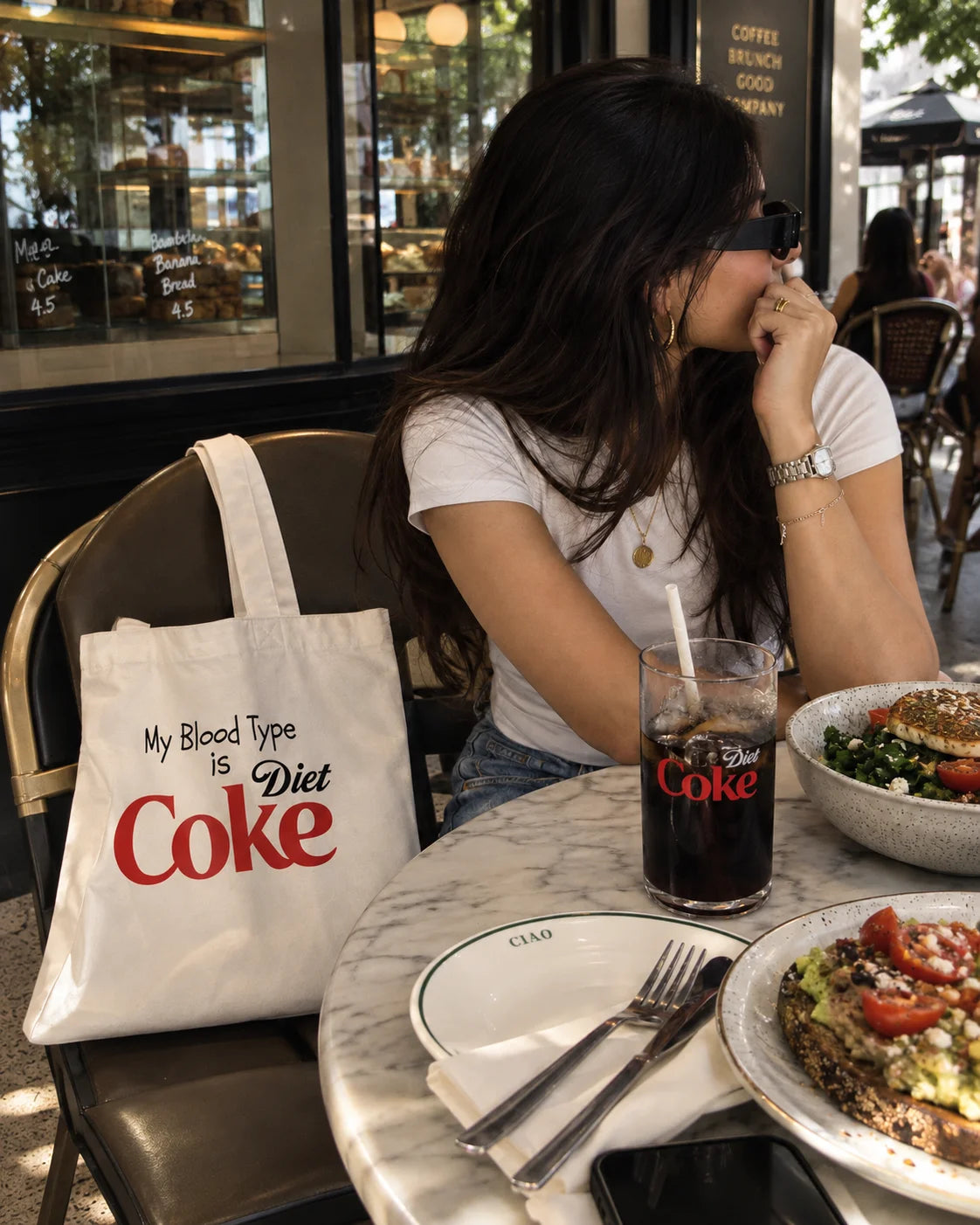 Diet Coke Positive Cotton Canvas Tote Bag