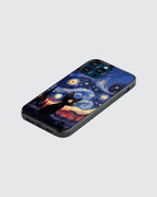 Starry cat whiskers phone case