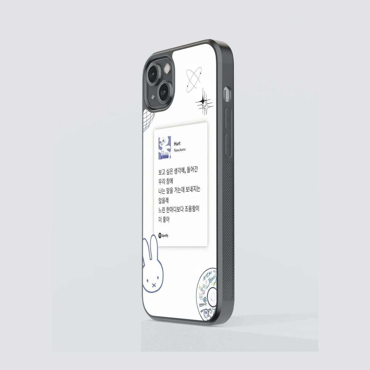 NewJeans “Hurt” Bunny Lyric Phone Case