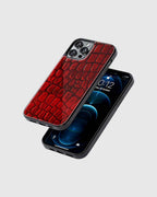 Red croc phone caee