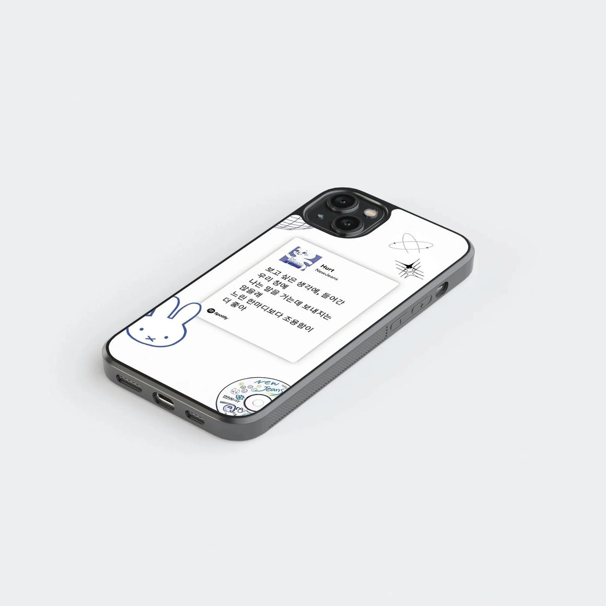 NewJeans “Hurt” Bunny Lyric Phone Case