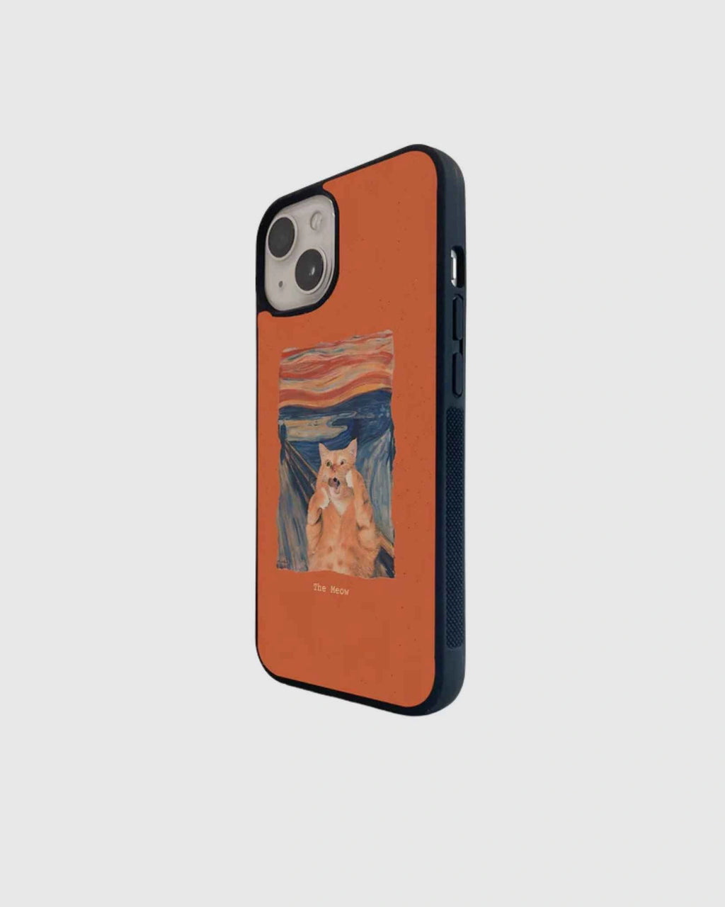 Meow canvas painting phone case