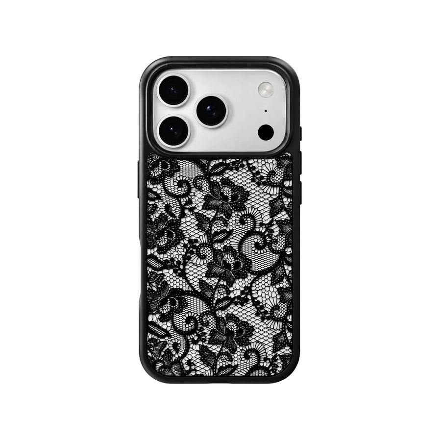 Noir Lace – Black Floral Lace Phone Case | Diwali Collection