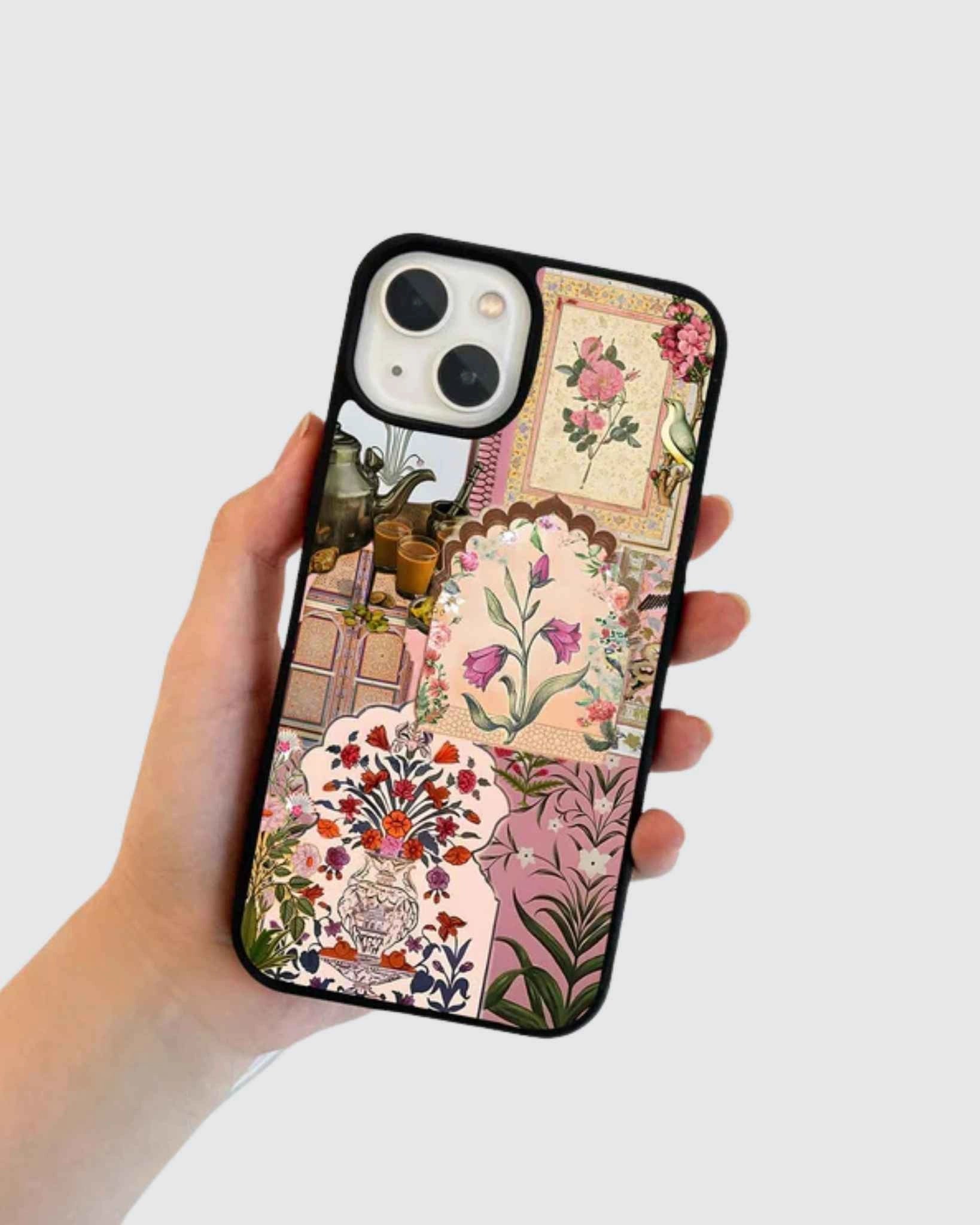 Mughal garden aesthetic phone case