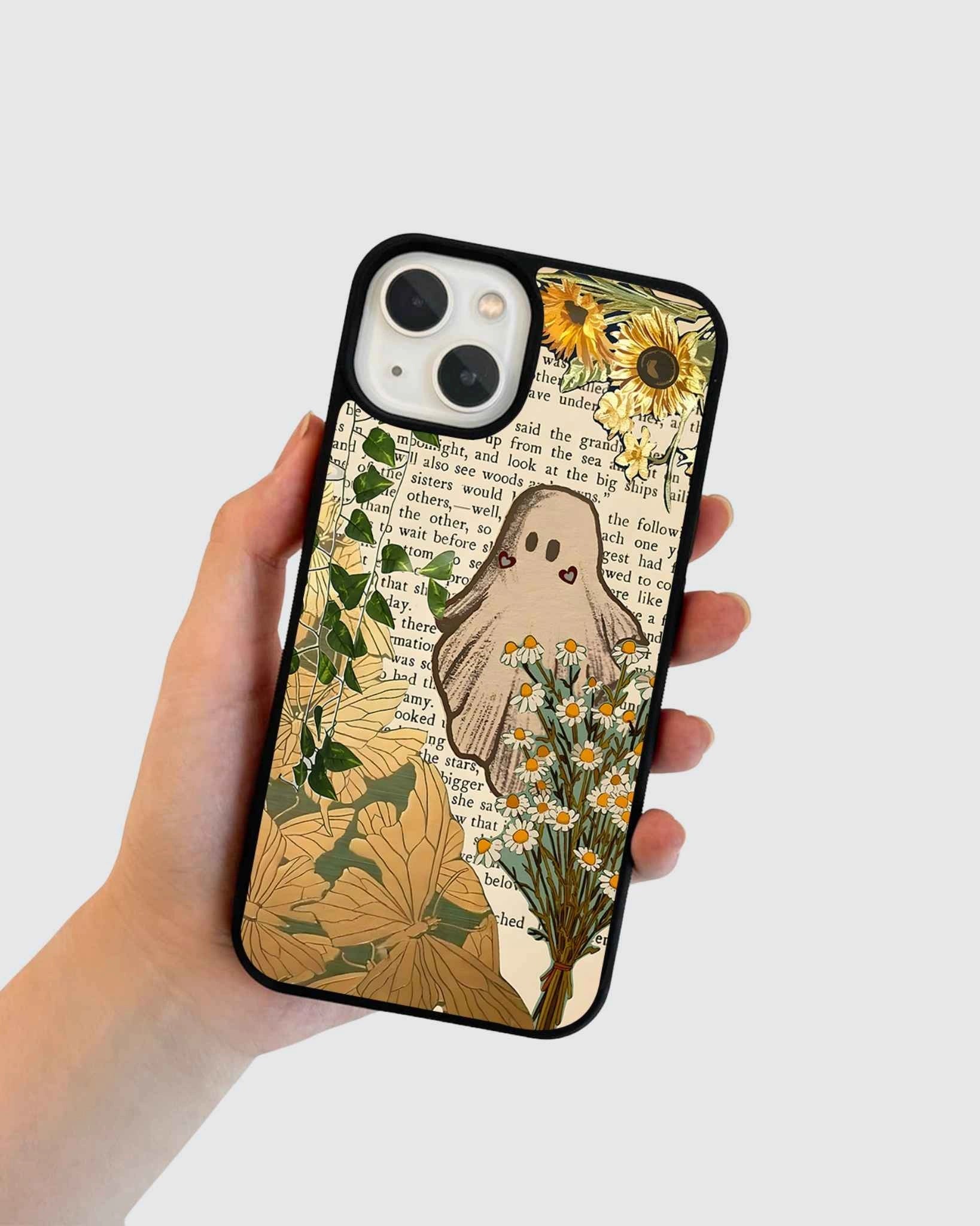 Ghost in garden phone case