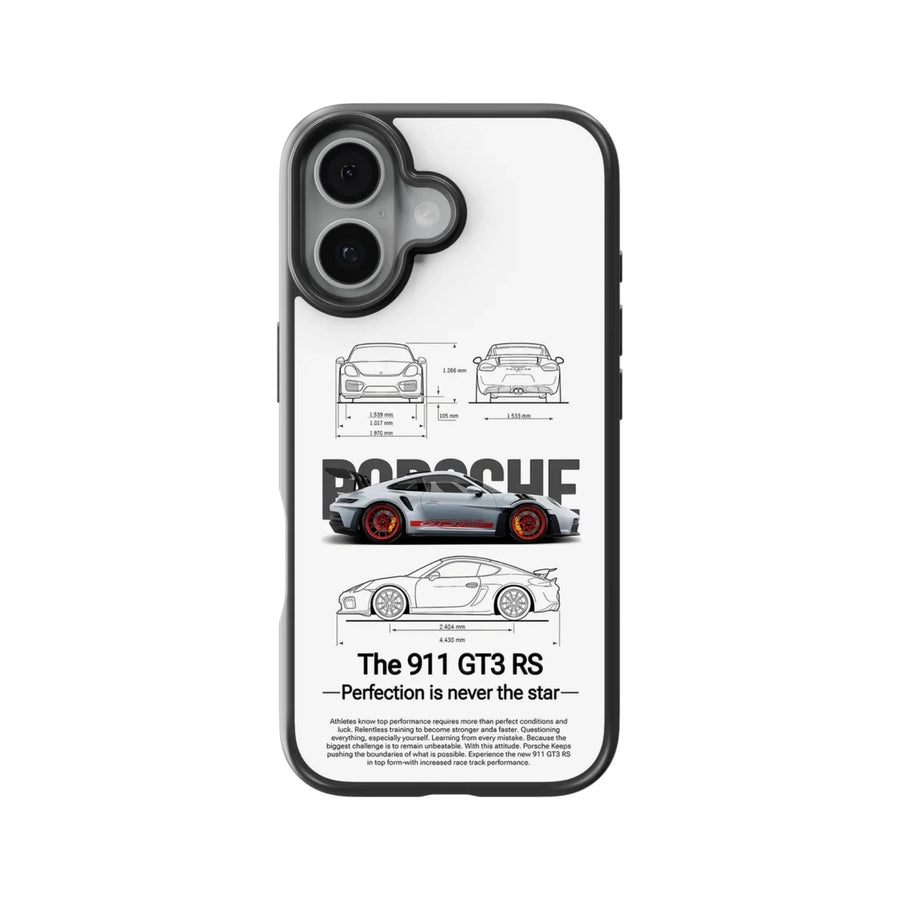 Porsche 911 GT3 RS Blueprint Phone Case