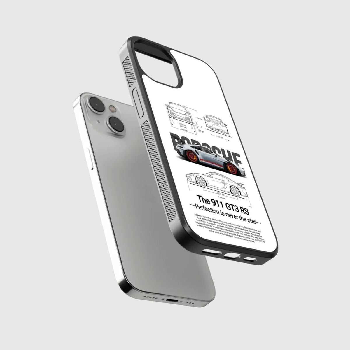 Porsche 911 GT3 RS Blueprint Phone Case