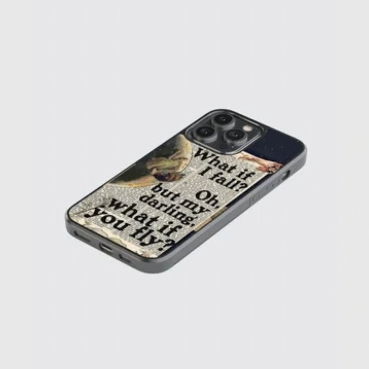 Vintage What if I fall phone case